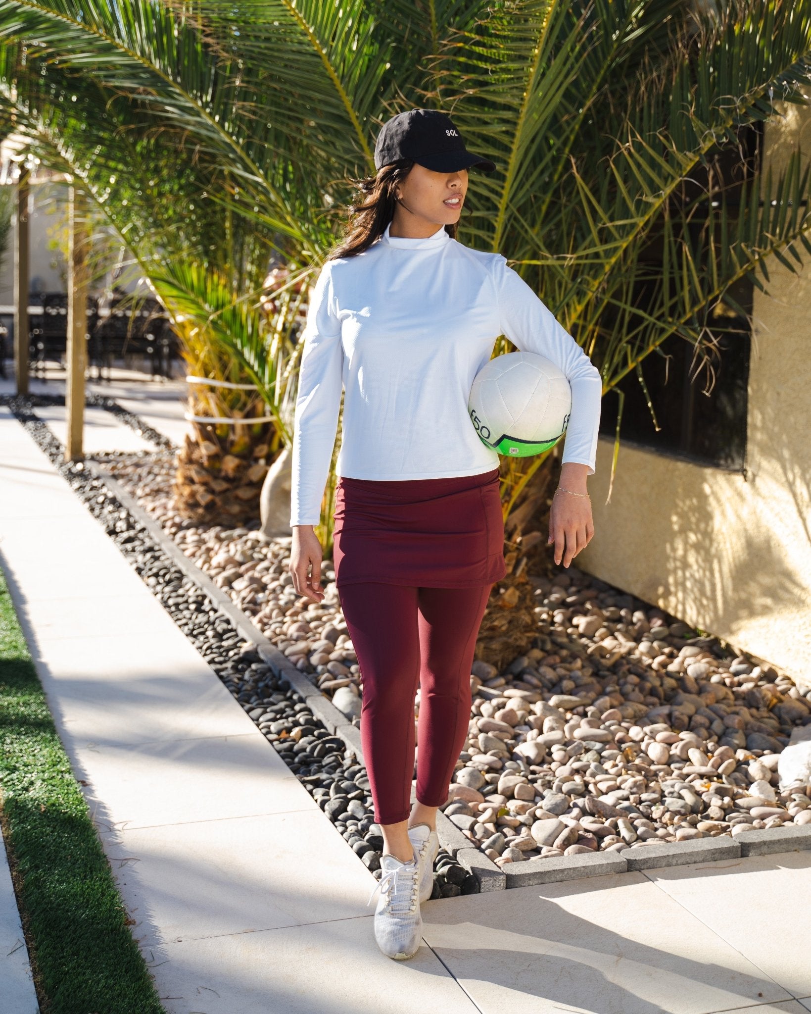 2-1 Fun In The Sun Ankle Length Skirted Leggings for Women - Sol Sister Sport