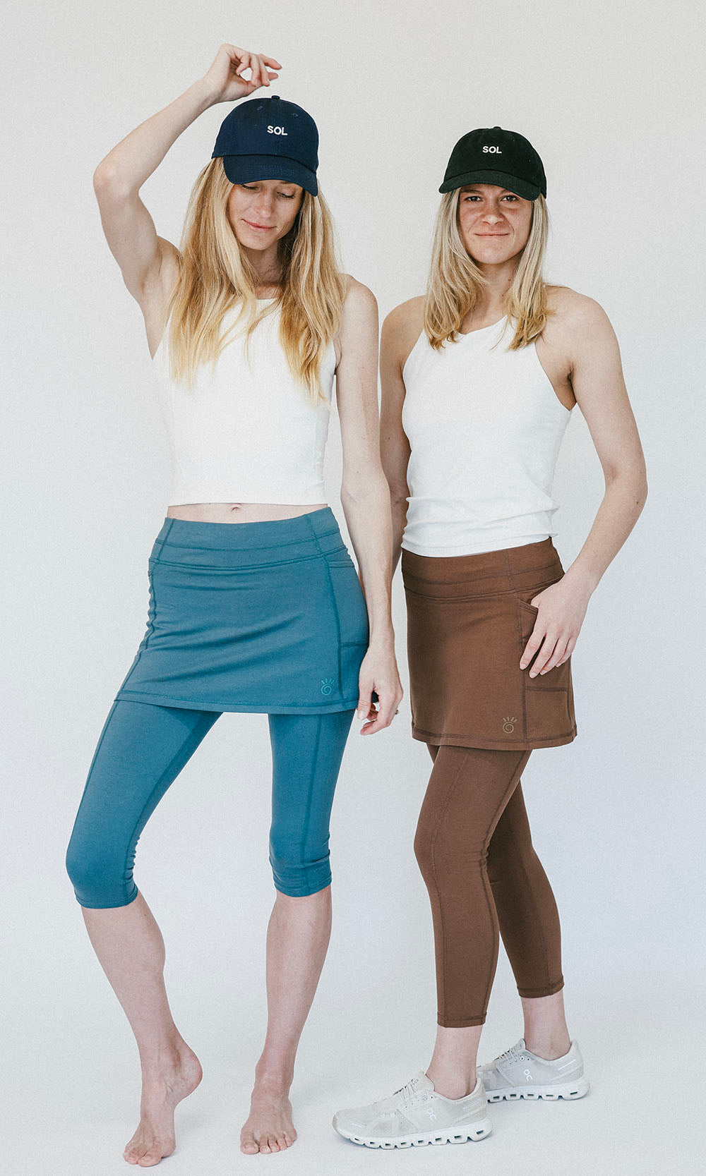 Cotton Two-in-One Skirted Leggings for Sport and Everyday Life