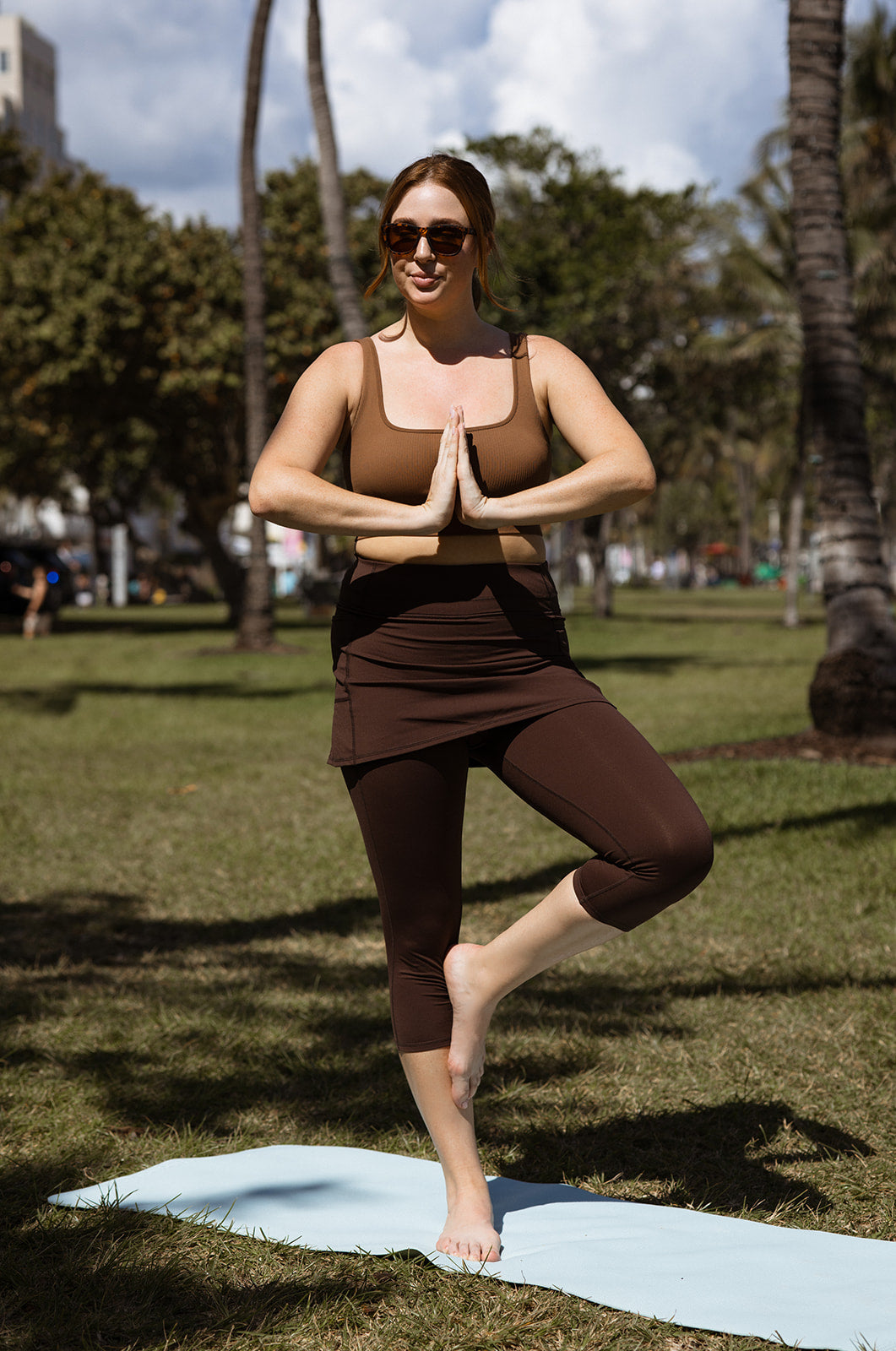 Yoga Leggings with Skirt Attached