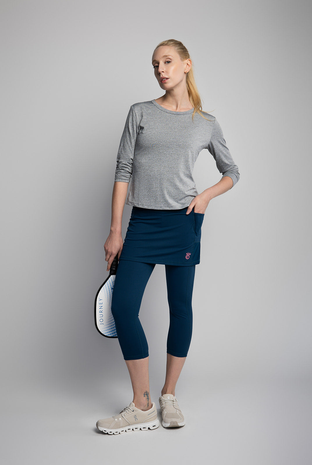 SOL Grey Performance Long Sleeve Athletic Top - Sol Sister Sport