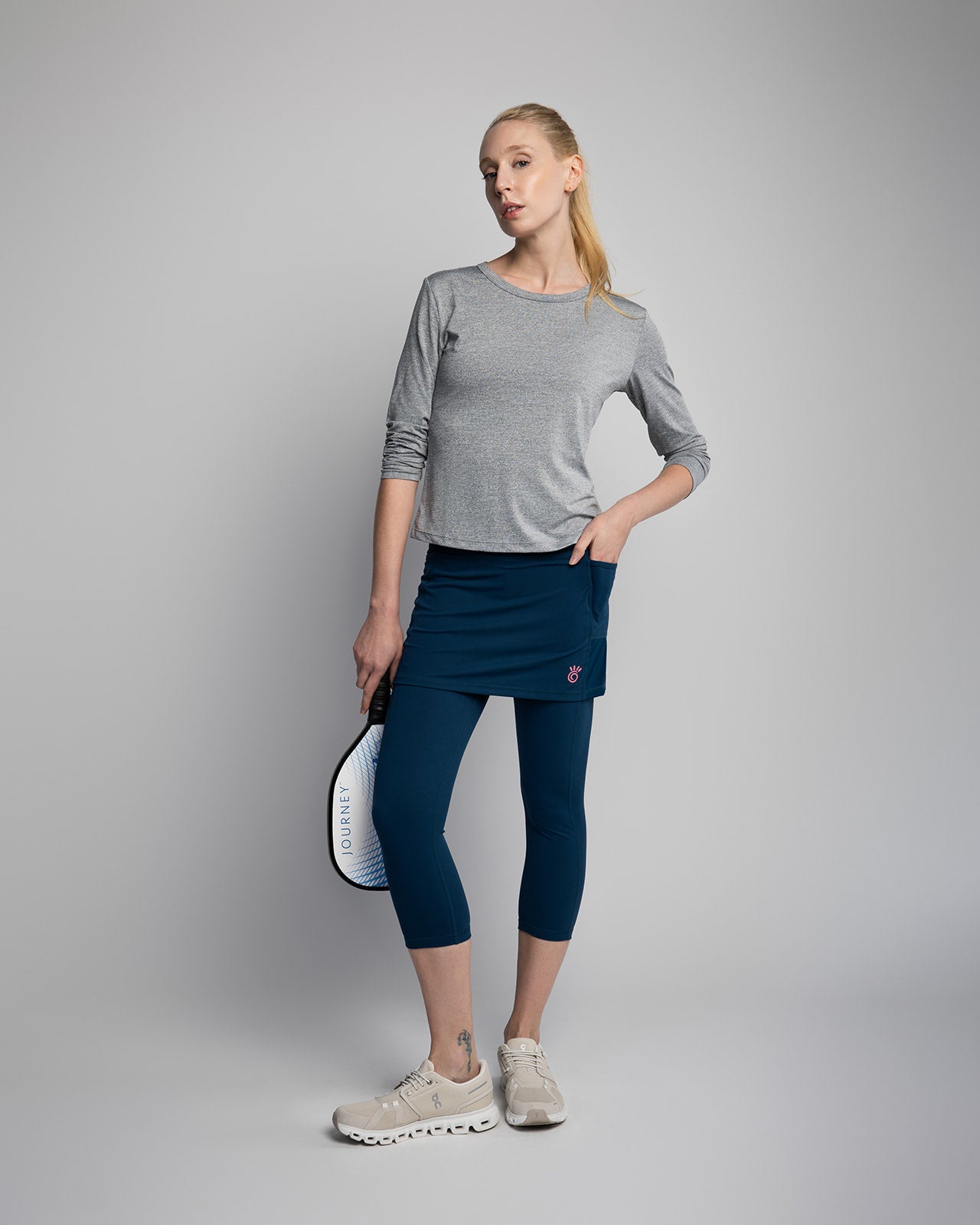 SOL Grey Performance Long Sleeve Athletic Top - Sol Sister Sport