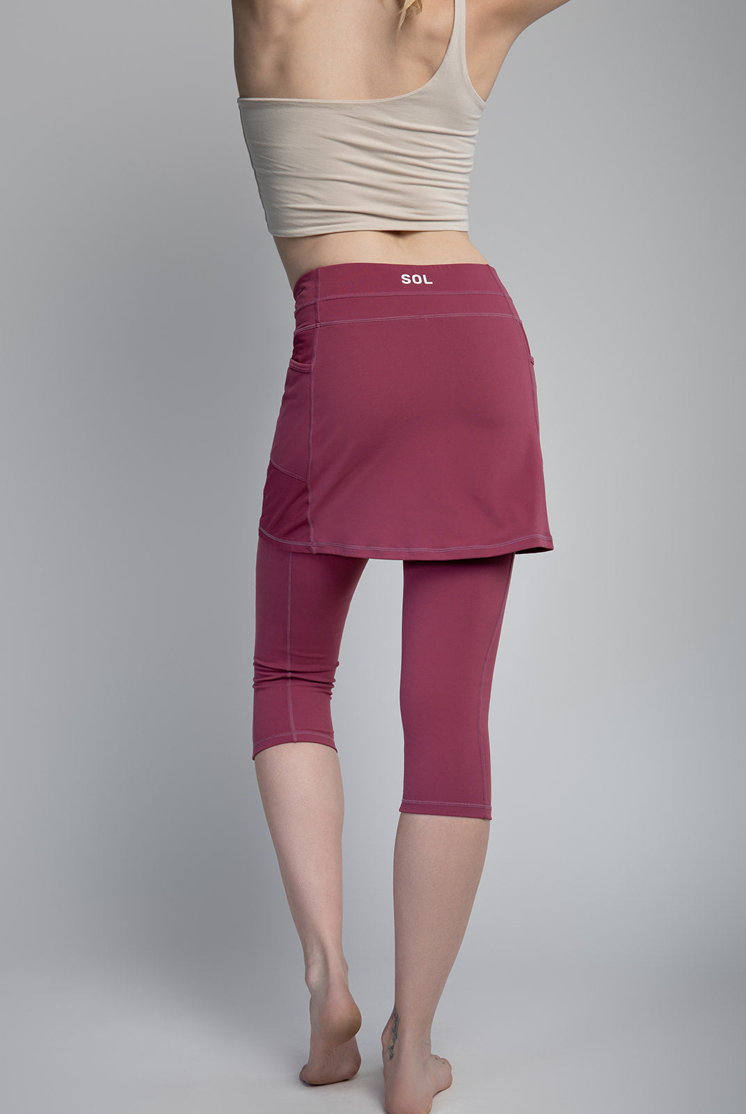 Skirted Leggings Comfortable Soft with Pockets