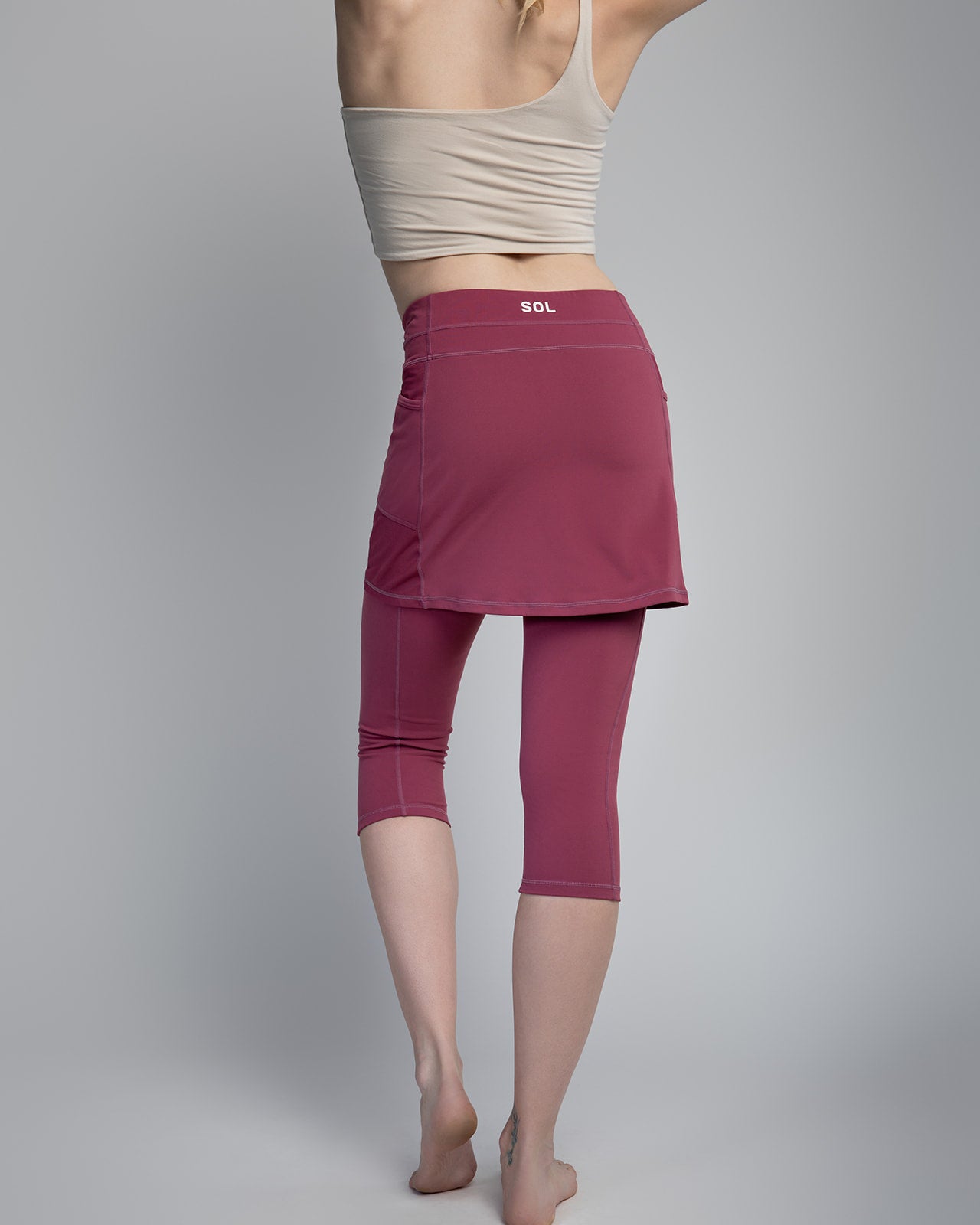 Skirted Leggings Comfortable Soft with Pockets