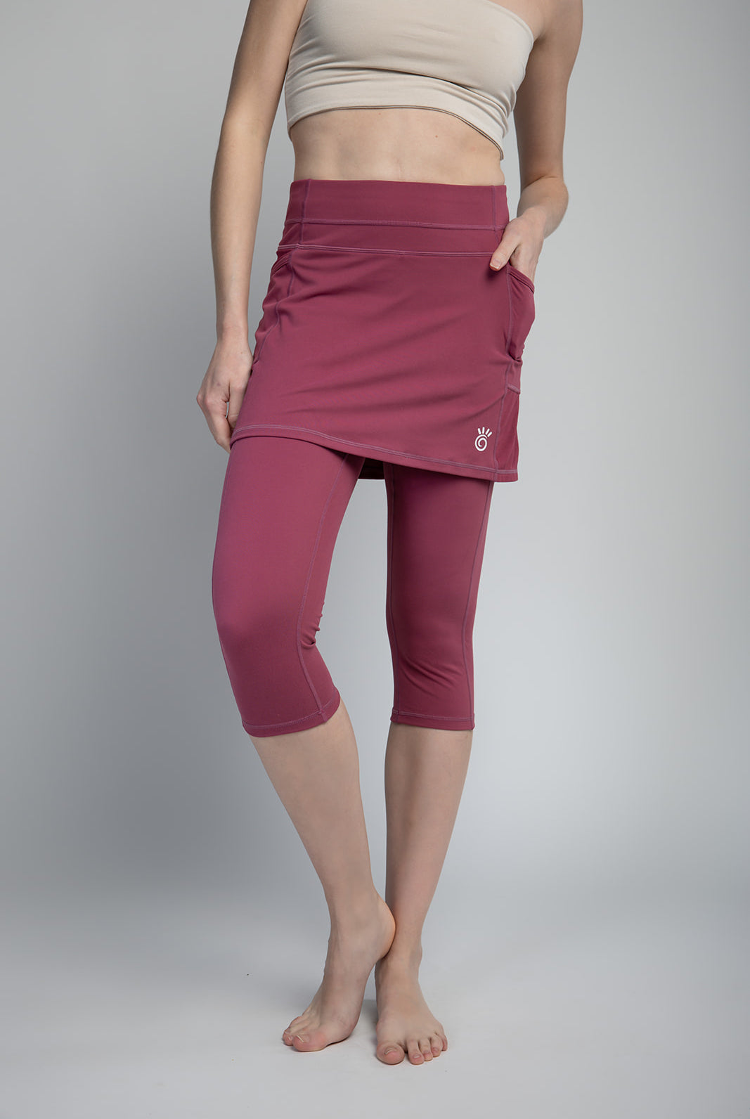 Skirted Leggings Comfortable Soft with Pockets