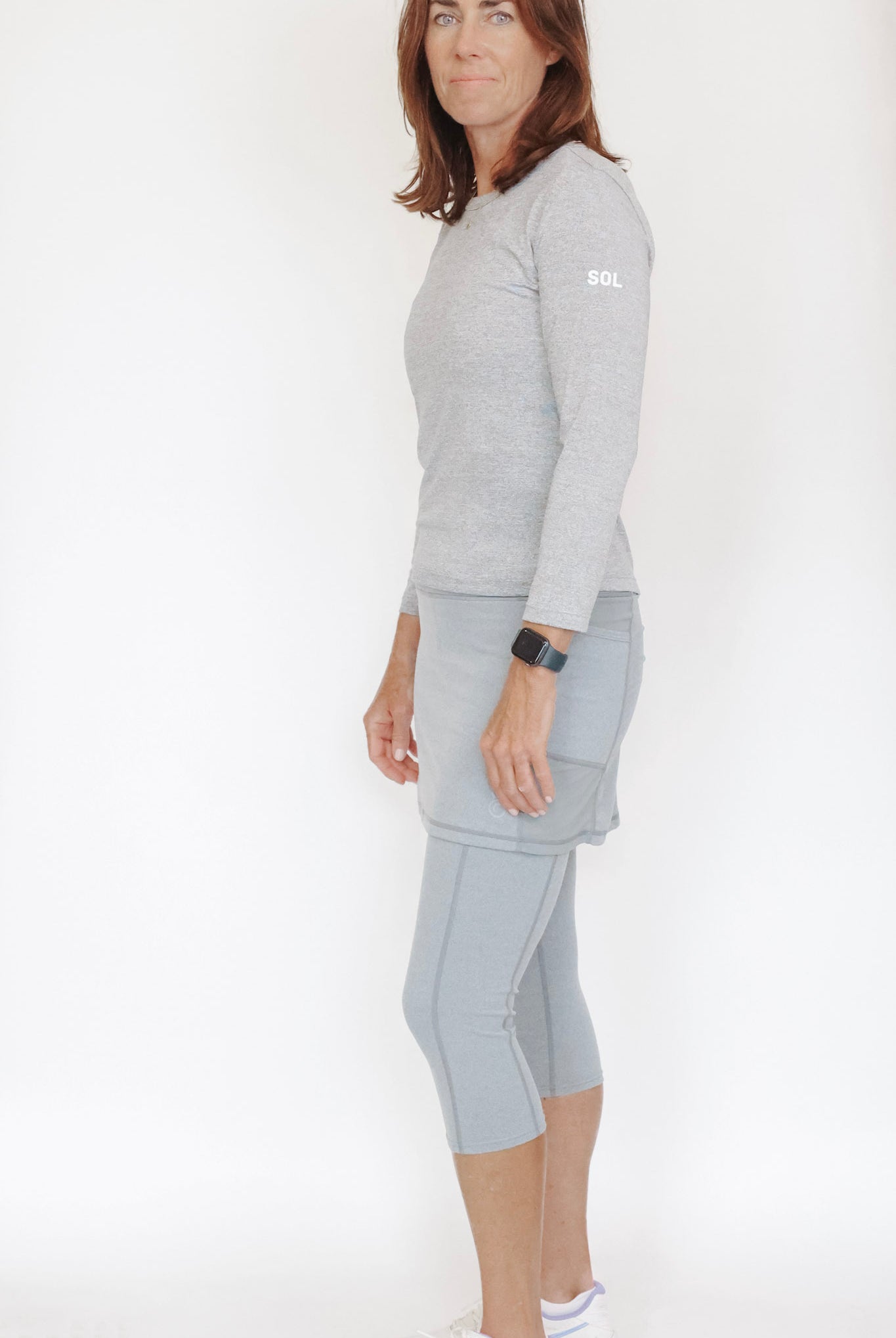 Skirted Leggings in Grey