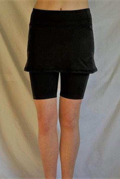 Black Bike Skorts - Bike and Skater - Short and Sassy! - Sol Sister Sport