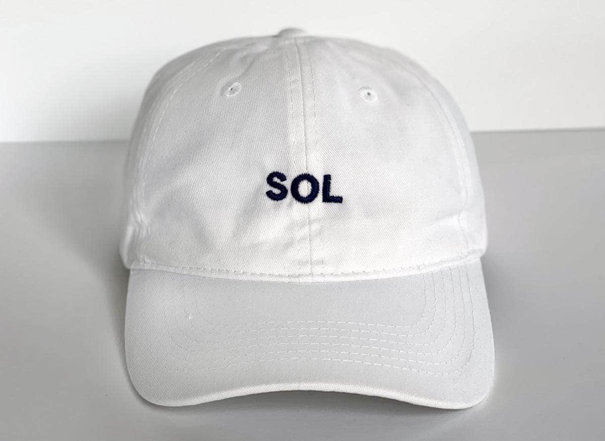 White Sol Cap - Sol Sister Sport