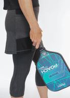 Dark Heather Capris Skirted Leggings by Sol Sister Sport