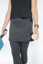 Dark Heather Capris Skirted Leggings by Sol Sister Sport