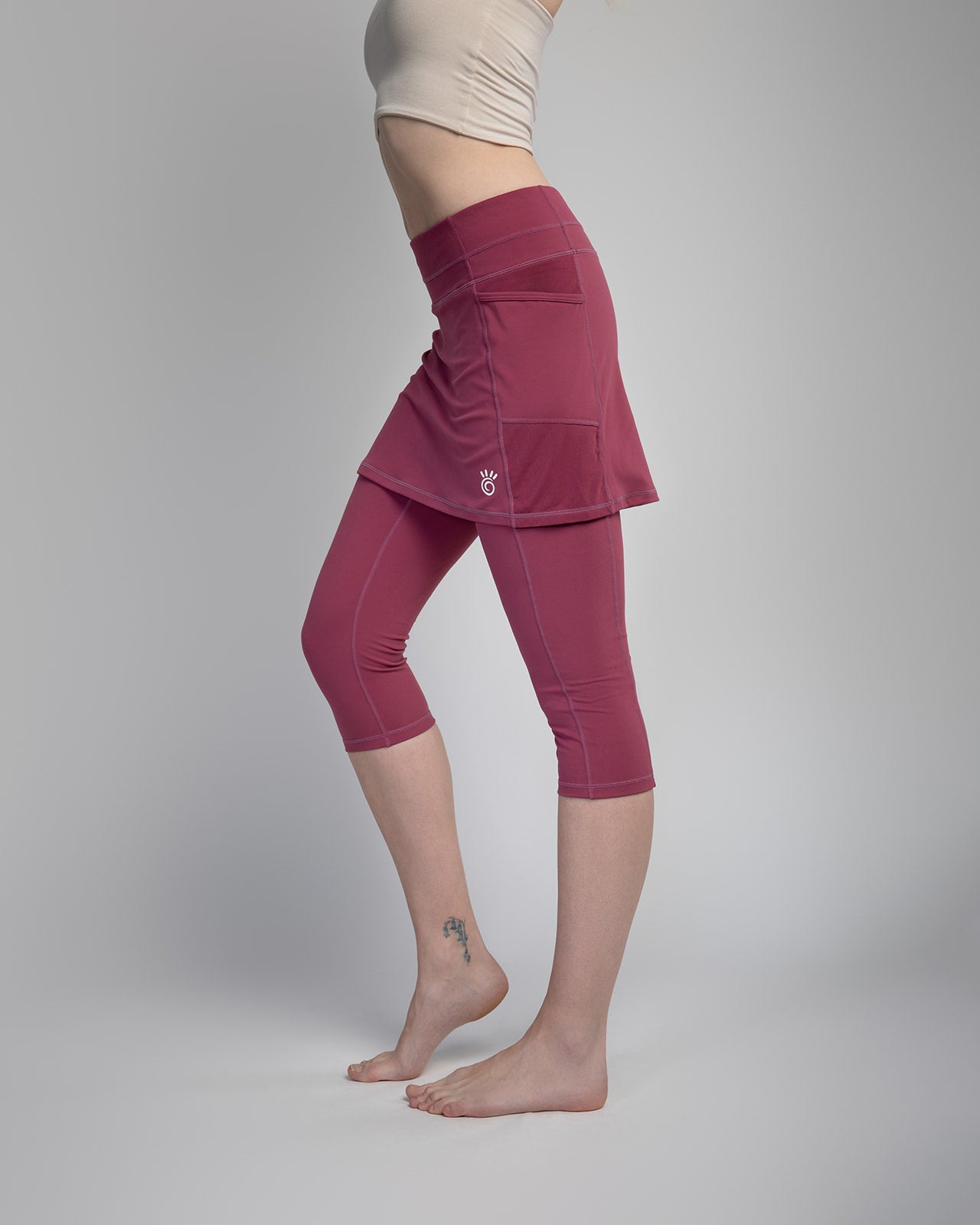 Skirted Leggings Comfortable Soft with Pockets