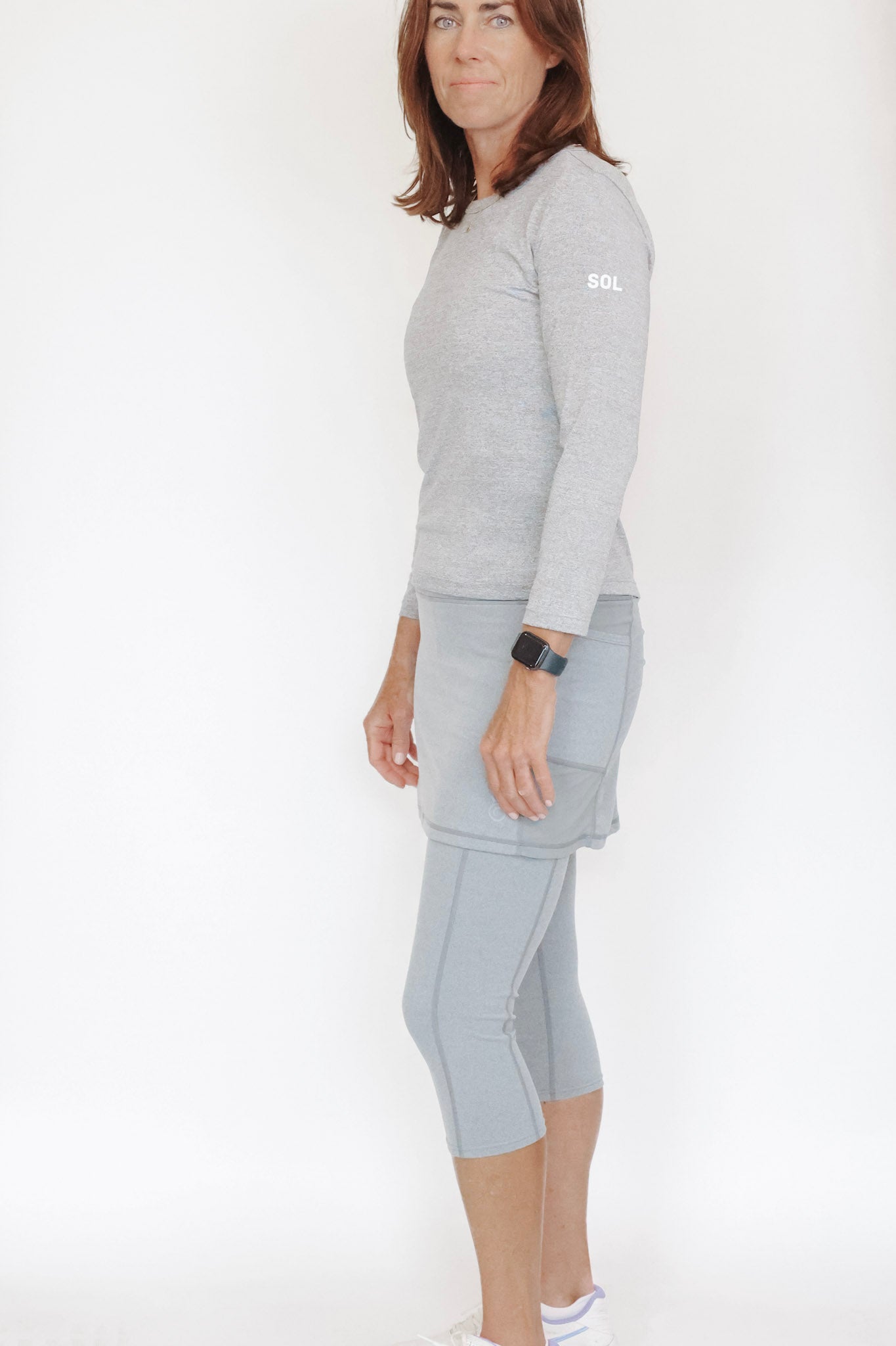 Skirted Leggings in Grey