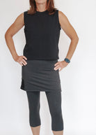 Relaxed Black Cotton Tank Top